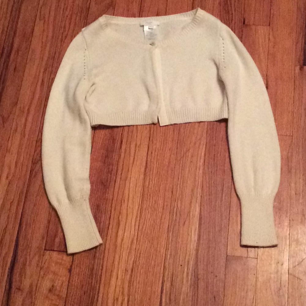 Jacadi white cardigan.
